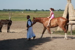 Kinderreiten in der Puszta